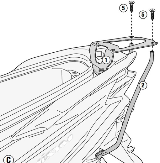 ADAPTADOR-TOP MK P/KM5-KM8.MLP/KM5M.SYM.CRUI/JOY.300.17/19