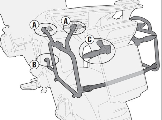 Portamaletes laterals bmw r1250gs 19> y r1200gs 13>18 givi plr5108