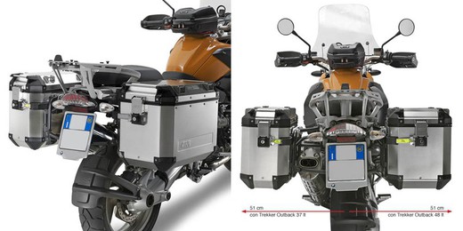 Portamaletas lateral cam-side 18  BMW R 1200 GS Adventure (06 > 13) y  BMW R 1200 GS (04 > 12)