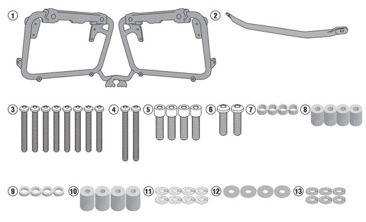 Portamaletas lateral  sz. Dl 650 v-strom 17>21 givi pl3112cam