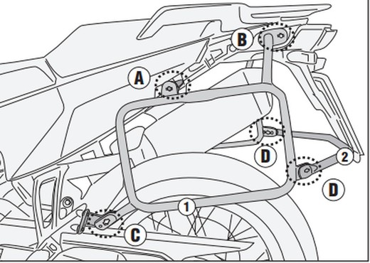 Portamaletas lateral KTM 790/890 y H.Norden 901 CAM-SIDE Trekker Outback