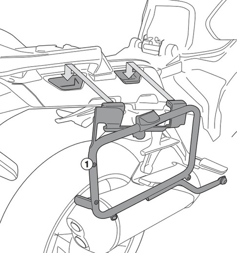 Porta maletas laterales  crosstourer 1200 y dct (12 > 19)  givi plr1110