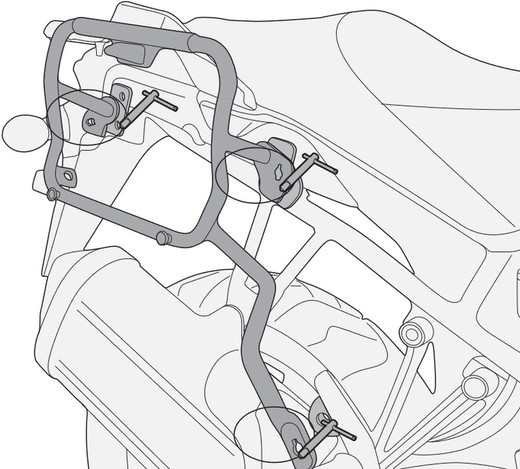 Portamaletas lateral  sz. Dl 1000 v-strom 17>19 givi plxr3114