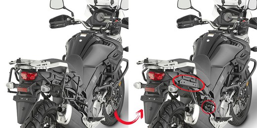 Porta maletas laterales sz.DL 650 v-strom 17>21 givi plr3112