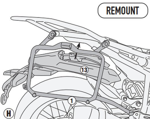 Portamaletas lateral Himalayan 450 (24>) MONOKEY®