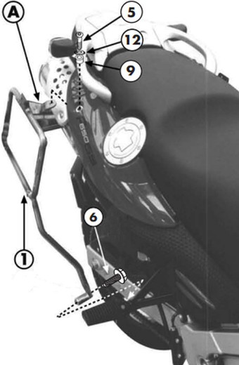 Portamaletas lateral mk bmw.f-g/gs.dakar.650.04>07/00>03/11>