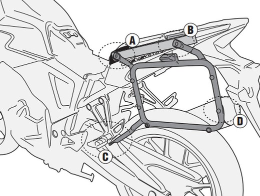 Portamaletas lateral mk Honda CB 500 X (13 > 18)