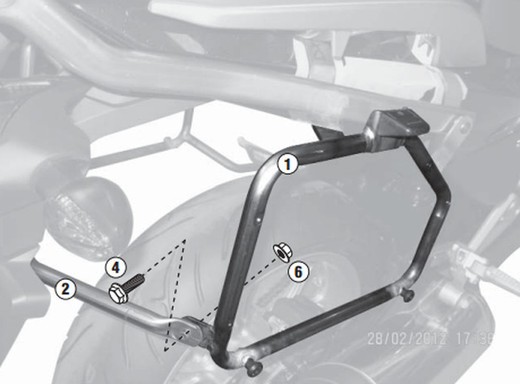 Portamaletas lateral mk honda NC 700 S/X (12>13)/NC 750 S/X / NC 750 S/X DCT (14>15)