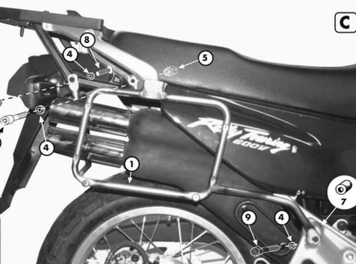 Portamaletas lateral mk Honda XL 600 V Transalp (94 > 99)