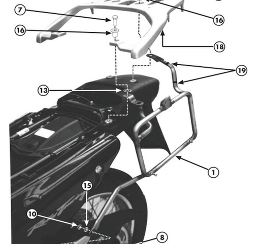 Portamaletas lateral mk Honda XL 650 V Transalp (00 > 07)