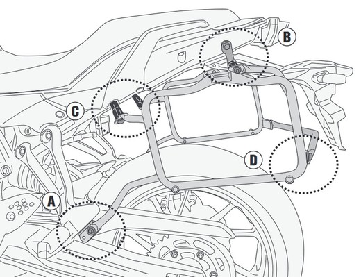 Portamaletas lateral yamaha tracer 700 (20 > 21)