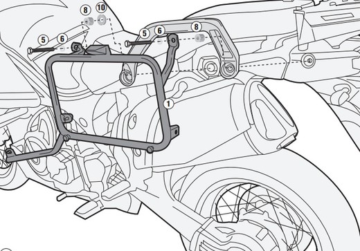 Portamaleta lateral mk Yamaha  XT 1200 Z /ZE.Super tenere.1200.10>20