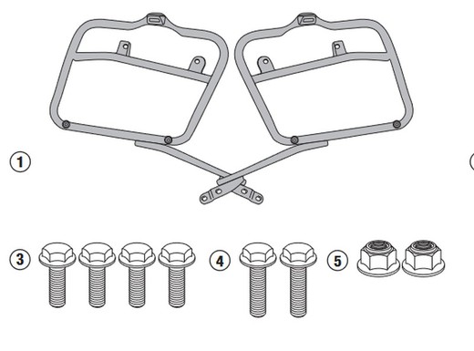 Soporte maleta lateral givi honda.ncx/s.750 16>20