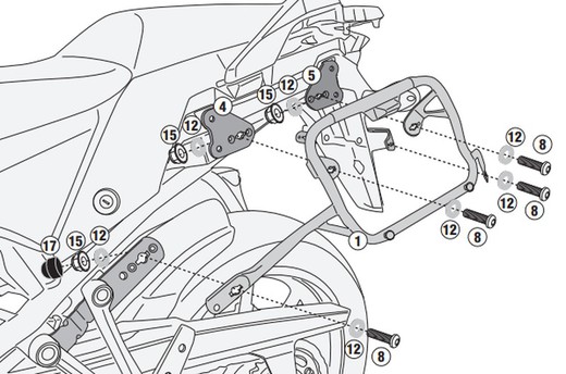 Portamaletas lateral Sz.V-Strom 1050/XT (20>23)