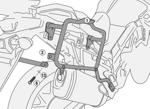 Portamaletas lateral Sz DL 650 V-Strom (17 > 23)