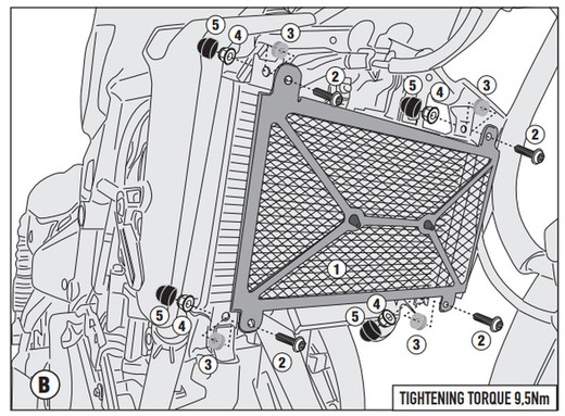 Protector radiador Kw.Eliminator 500 (24>)