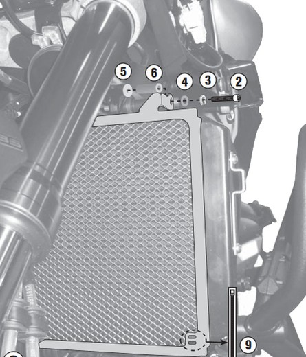Protector radiador yamaha mt-09 tracer (15 > 17) mt-09 (17 > 20)