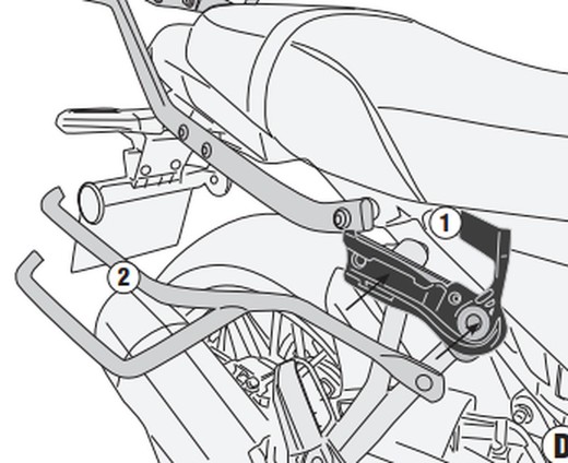 Soporte alforja REMOVE-X Kawasaki Z 650 RS 22>24