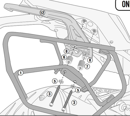 Suport alforges easylock bmw g310r 17> givi te5125