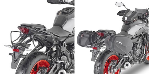 Soporte alforjas yamaha mt-07 (18 > 20) y (21>) givi te2140