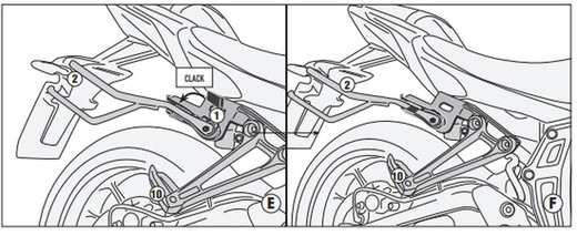 Soporte alforjas Remove-x Yamaha MT-07 (18>20, 21>)