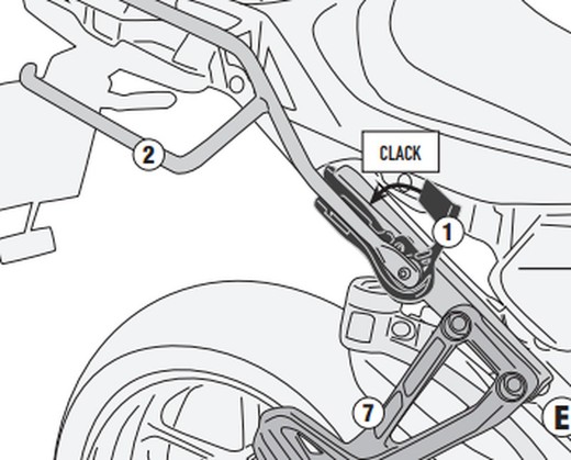 Soporte de Tracer 9 / Tracer 9 GT (21-22)  para fijación rápida REMOVE-X para alforjas