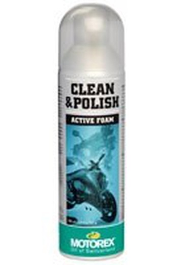 Spray  limpia y pule de motorex mod: clean polis