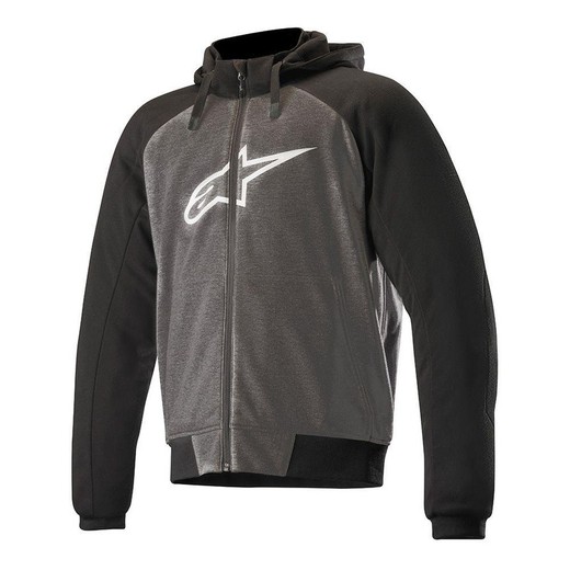 Sudadera chrome sport hoodie anthracite black white