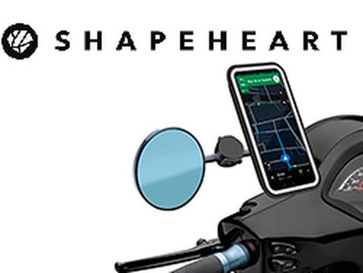 Soportes y fundas de teléfono para motos y scooter Shapeheart
