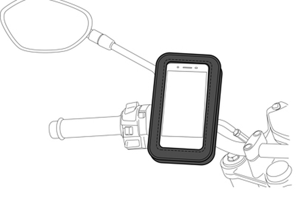 Soporte magnético universal para smartphone Shapeheart para espejo  retrovisor de scooter — Totmoto