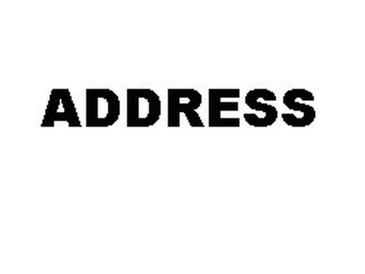 ADDRESS