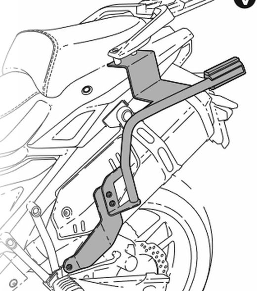 VOGE 650 DS/DSX/DSX Adv. '21 Porta maletas laterales 3P SYS. Shad