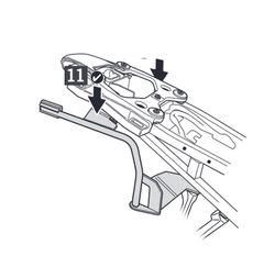 Soportes maletas laterales shad 3p bmw s1000xr '20