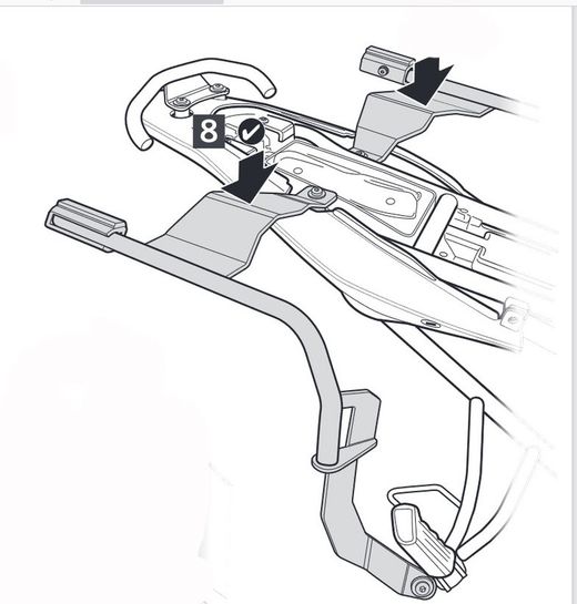 Fijación lateral shad um adventure 125 2017>