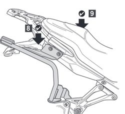 VOGE 300DS '21> Fijaciones  maletas laterales 3P SYSTEM