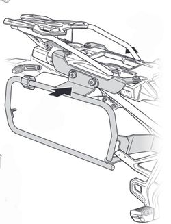 Soportes laterales shad 4p. Bmw f750gs/f850gs/adventure 18>