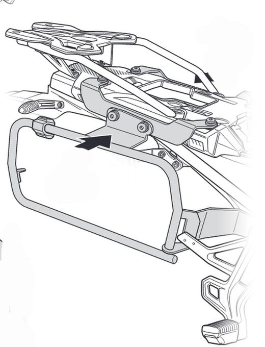 Soportes laterales shad 4p. Bmw f750gs/f850gs/adventure 18>