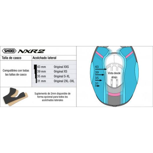 Acolchado lateral NXR 2