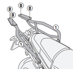 Adaptador baúl BMW R 1300 GS (23>)