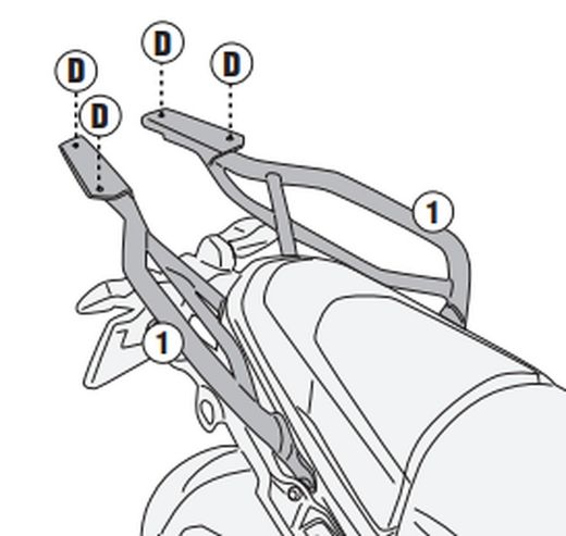 Adaptador baúl BMW R 1300 GS (23>)
