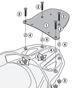 Adaptador baul QJ MOTOR FORT 350 (24>)