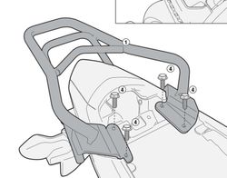 Adaptador cofre per cb500f 13> 15 i cbr500r 13> 15
