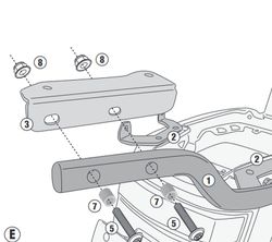 Soporte maleta NIU MQI+ (19 > 23) givi sr8961
