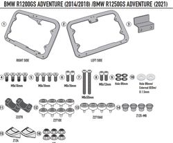 Adaptador maleta lateral BMW R 1250 GS Adventure (19 > 23)*