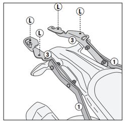 Adaptador portaequipajes BMW F 900 GS 24>