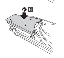 Adaptador portaequipajes BMW R1300GS para parrilla de origen