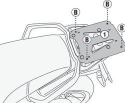 Adaptador portaequipajes CFMOTO 450 MT (24>) Monokey® o Monolock®