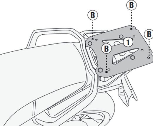 Adaptador portaequipajes CFMOTO 450 MT (24>) Monokey® o Monolock®