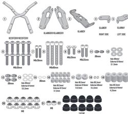 Adaptador baul  CFMOTO 650 NK 21 > 22  para maleta MONOKEY« o MONOLOCK«