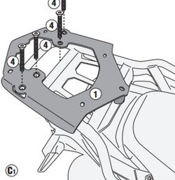 Adaptador baul VALICO 650DS (21 > 22)para maleta MONOKEY« o MONOLOCK«